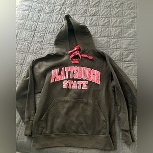 The Game Black Hoodie with Red Highlights